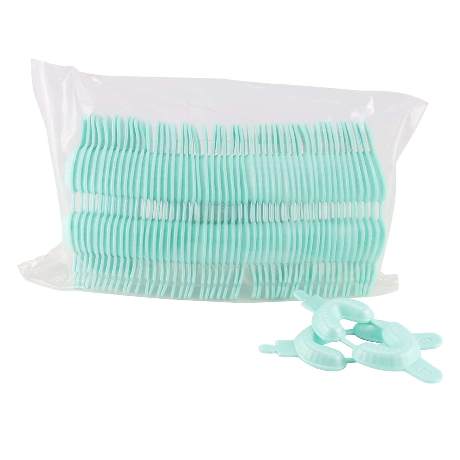 JMU 50 Pairs Disposable Dental Fluoride Trays for Kids - Dual Arch Fluoride Foam Trays for Teeth Whitening & Cavity Prevention - Perfect for Pediatric Dental Clinics & At-Home Oral Care