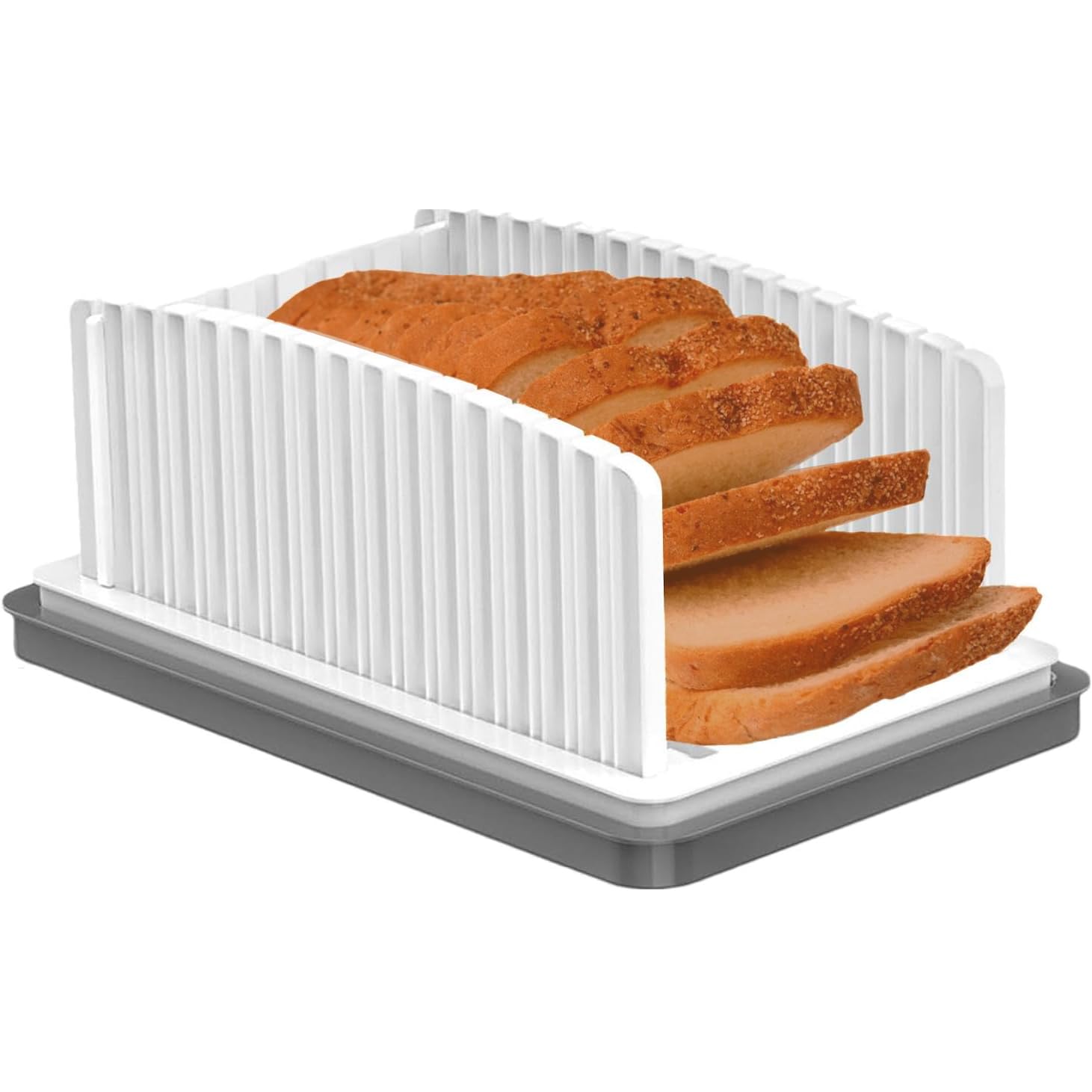 Premium Bread Slicer - Adjustable Width & Foldable Cutting Guide for Perfect Homemade Bread Slices | Durable Kitchen Tool for Baking, Sandwiches & Toast | Ideal for Home Bakers & Bread Lovers
