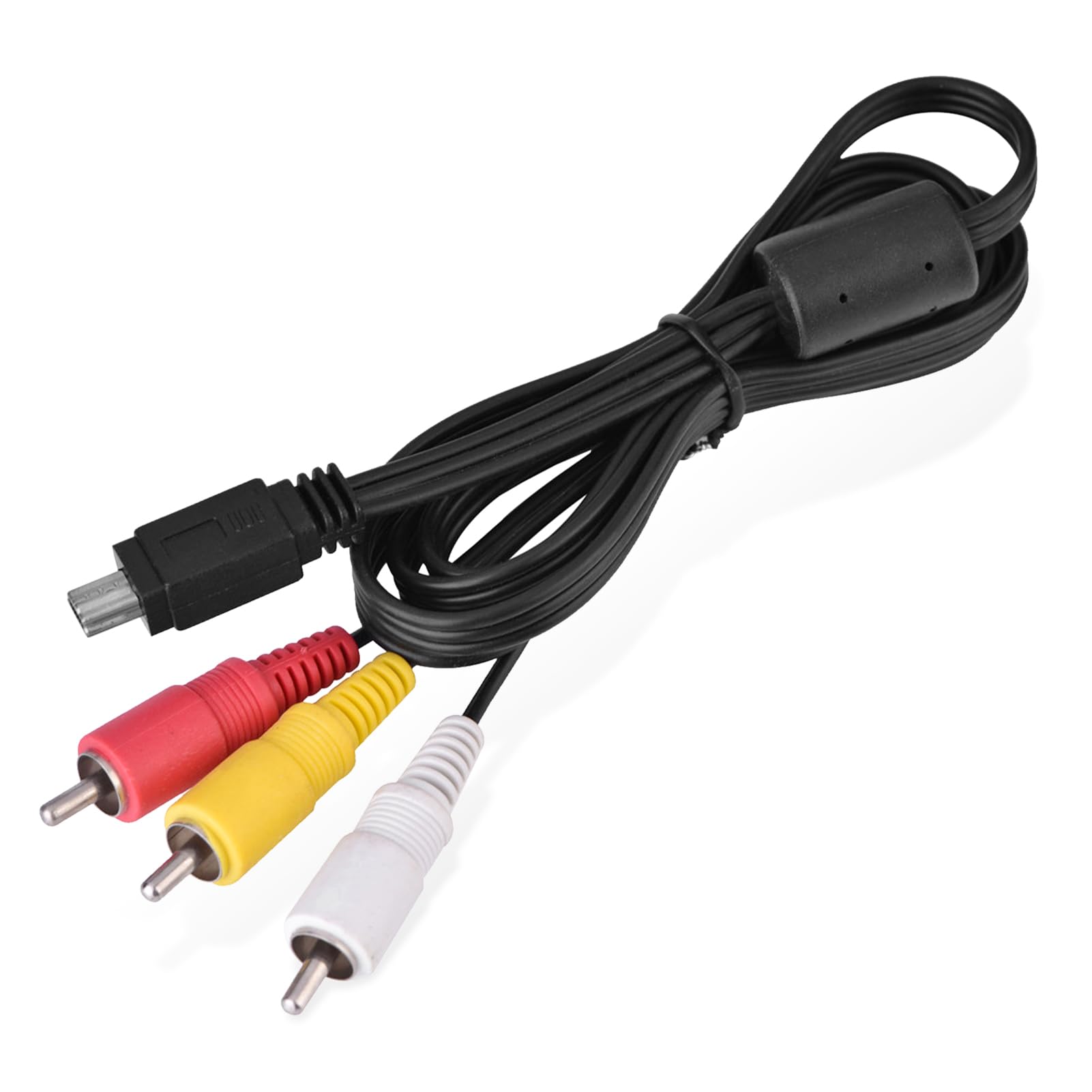 Mini USB to 3 RCA AV Cable - High Quality Video Audio Cable for Digital Cameras (Canon IXUS 990/980/970) to TV - Perfect for Home Theater, Presentations & Video Playback