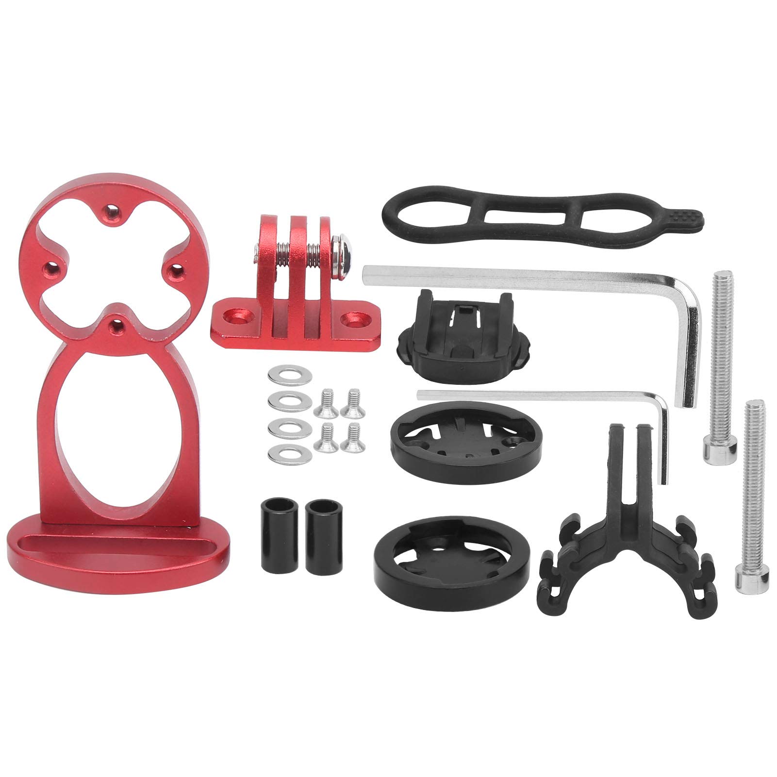Rosvola Universal Bike Computer Mount - High Strength Aluminum Alloy Bicycle Accessory for Garmin/Wahoo Cycling Computers, Action Cameras, Flashlights & Bike Lights | Perfect for Road Cycling, Mountain Biking & Outdoor Adventures