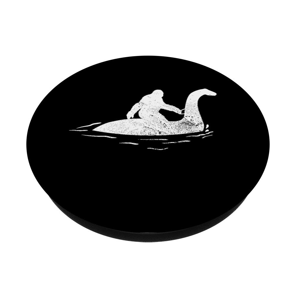 Bigfoot Loch Ness Monster Sasquatch PopSockets Swappable Phone Grip - Interchangeable Stand for Phones & Tablets - Perfect for Hiking, Travel and Monster Enthusiasts