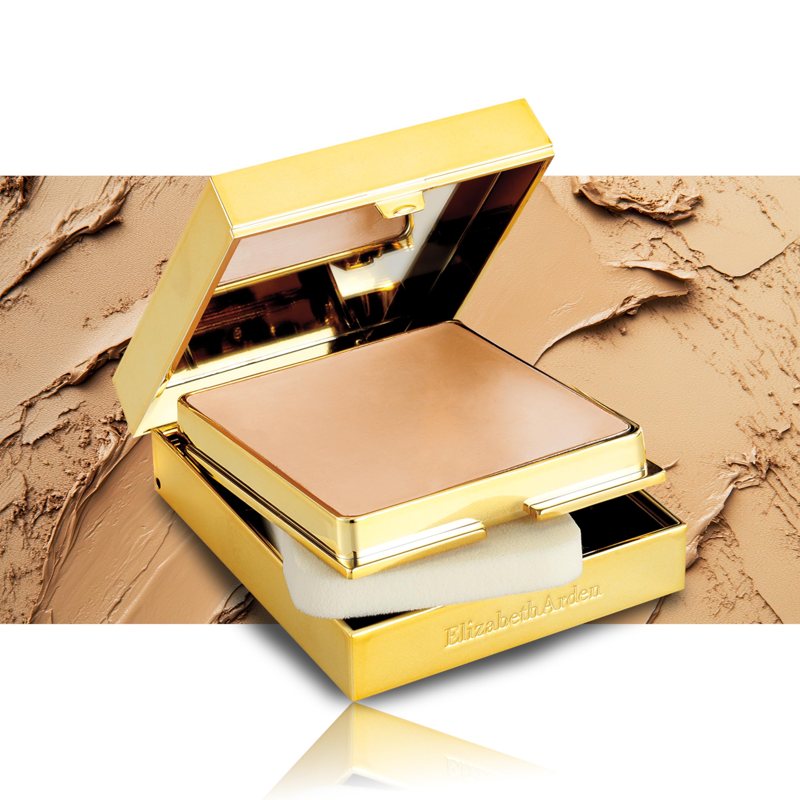 Elizabeth Arden Flawless Finish Hydrating Pressed Powder Foundation - Long-Lasting Moisturizing Cream - Skin Perfecting & Tone-Unifying Face Makeup - Flawless Complexion Care for Daily Wear & Special Occasions