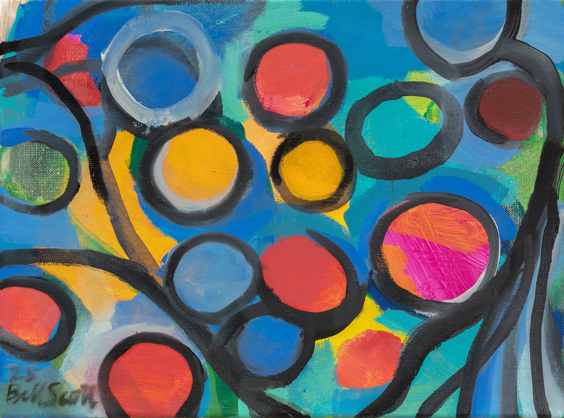 Bill Scott: Bubble II - Abstract Art Painting for Modern Home & Office Decor | Perfect for Living Room, Bedroom, or Gallery Wall Display