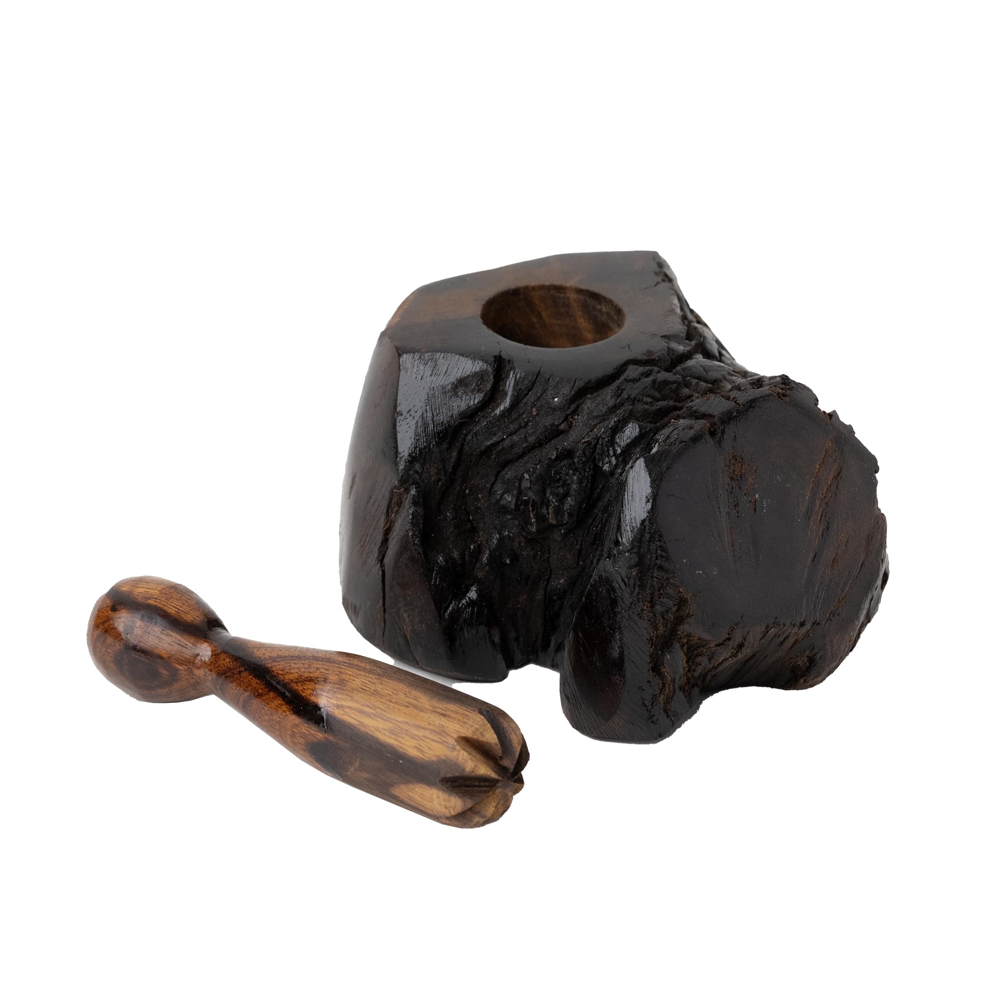 Premium Ironwood Pepper Grinder - Hand Crank Manual Spice Mill with Adjustable Coarseness, Natural Wooden Salt & Pepper Shaker (4