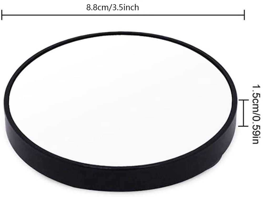 BTORER 15X Magnifying Mirror for Makeup & Skincare - Detachable with Suction Cups for Bathroom & Travel