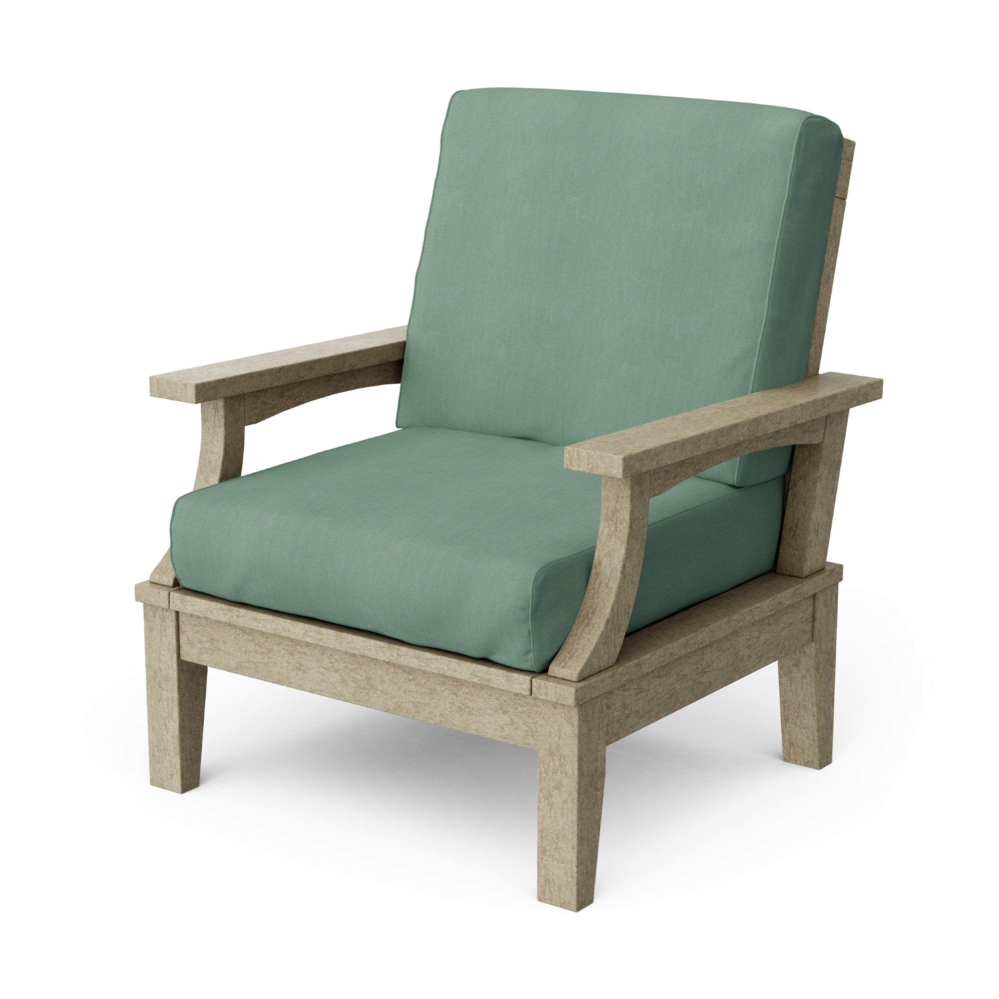 Heritage Deep Seating Patio Chair with Weather-Resistant Cushions - Outdoor Lounge Furniture for Garden, Poolside & Backyard Relaxation