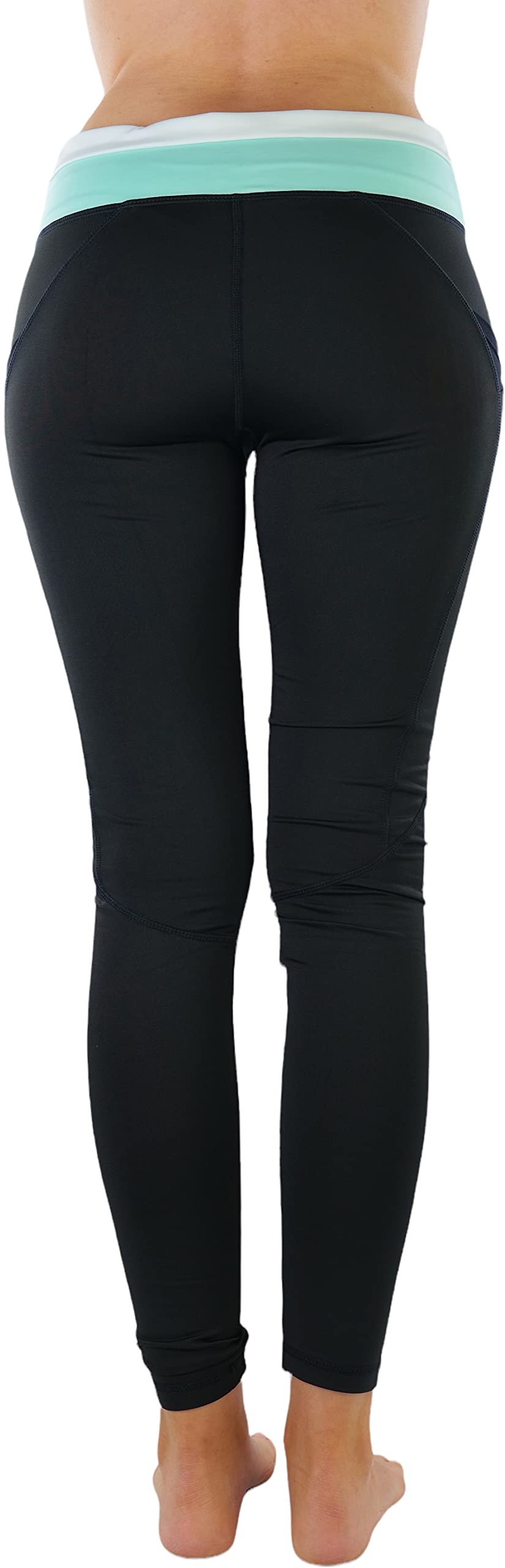 ToBeInStyle Women's Colorblock Active Leggings - Full Ankle Length Workout Pants for Yoga, Running & Gym - Stretchy Comfort Fitness Wear