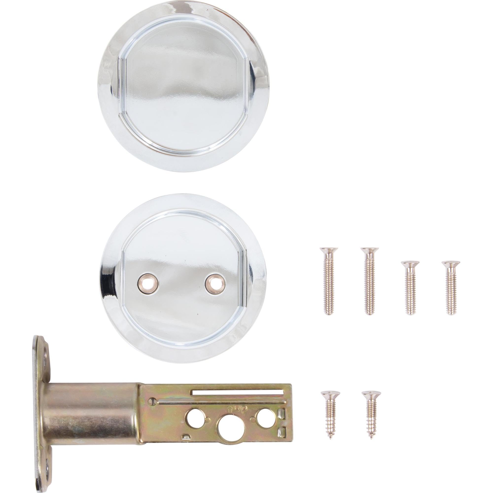 Round Pocket Door Lock - 2-3/4
