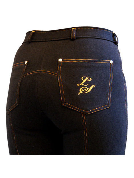 Women's Classic Contrast Stitch Jodhpurs Riding Pants - Perfect for Equestrian, Horseback Riding & Casual Wear