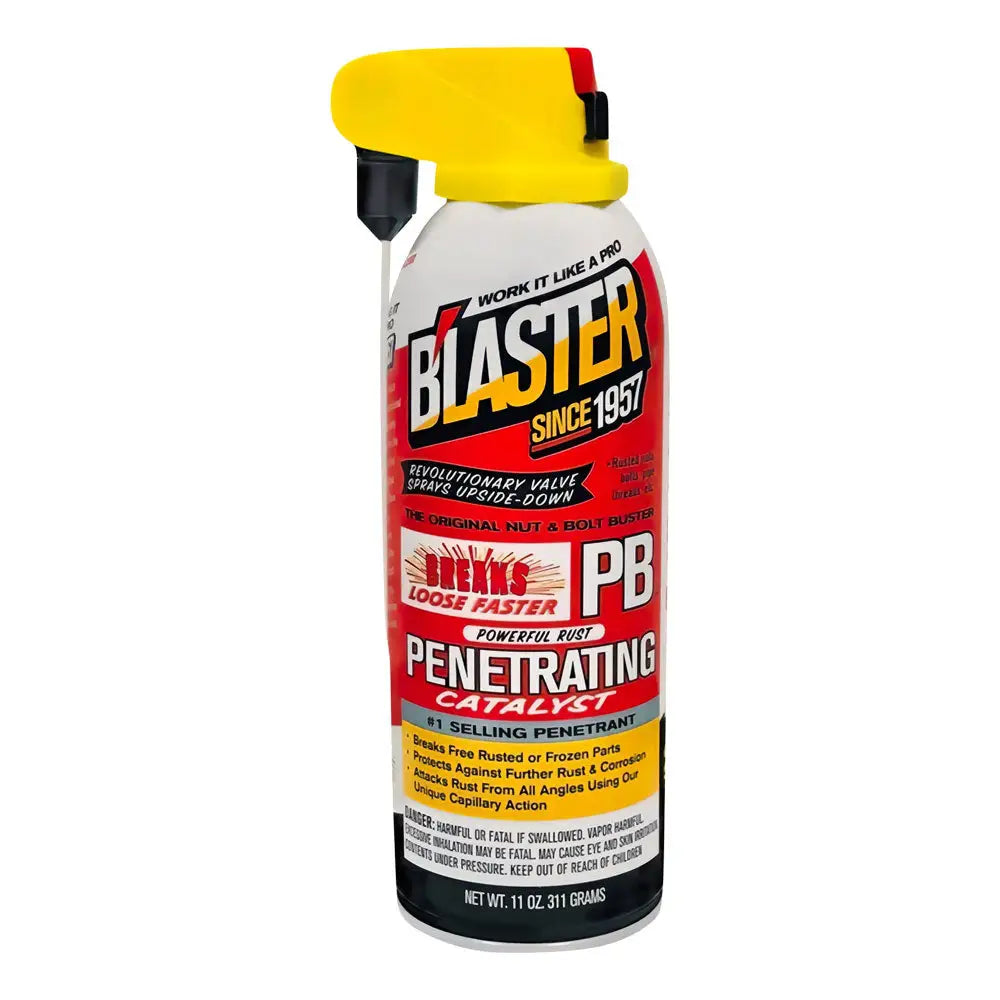 B'laster 16-PB Deep Soak Penetrating Oil - 11oz Aerosol Can with Professional Straw | Rust Remover for Bolts, Nuts & Automotive Parts | Ideal for DIY Repairs, Machinery Maintenance & Stuck Fastener Removal