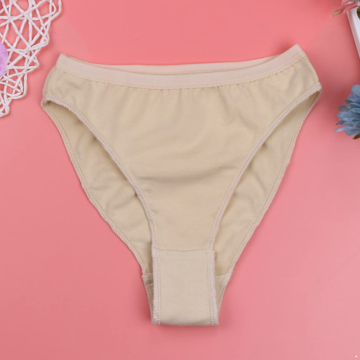Girls High-Cut Ballet Dance Briefs - Soft Cotton Gymnastics Underwear for Ballet, Dance, and Gymnastics Practice