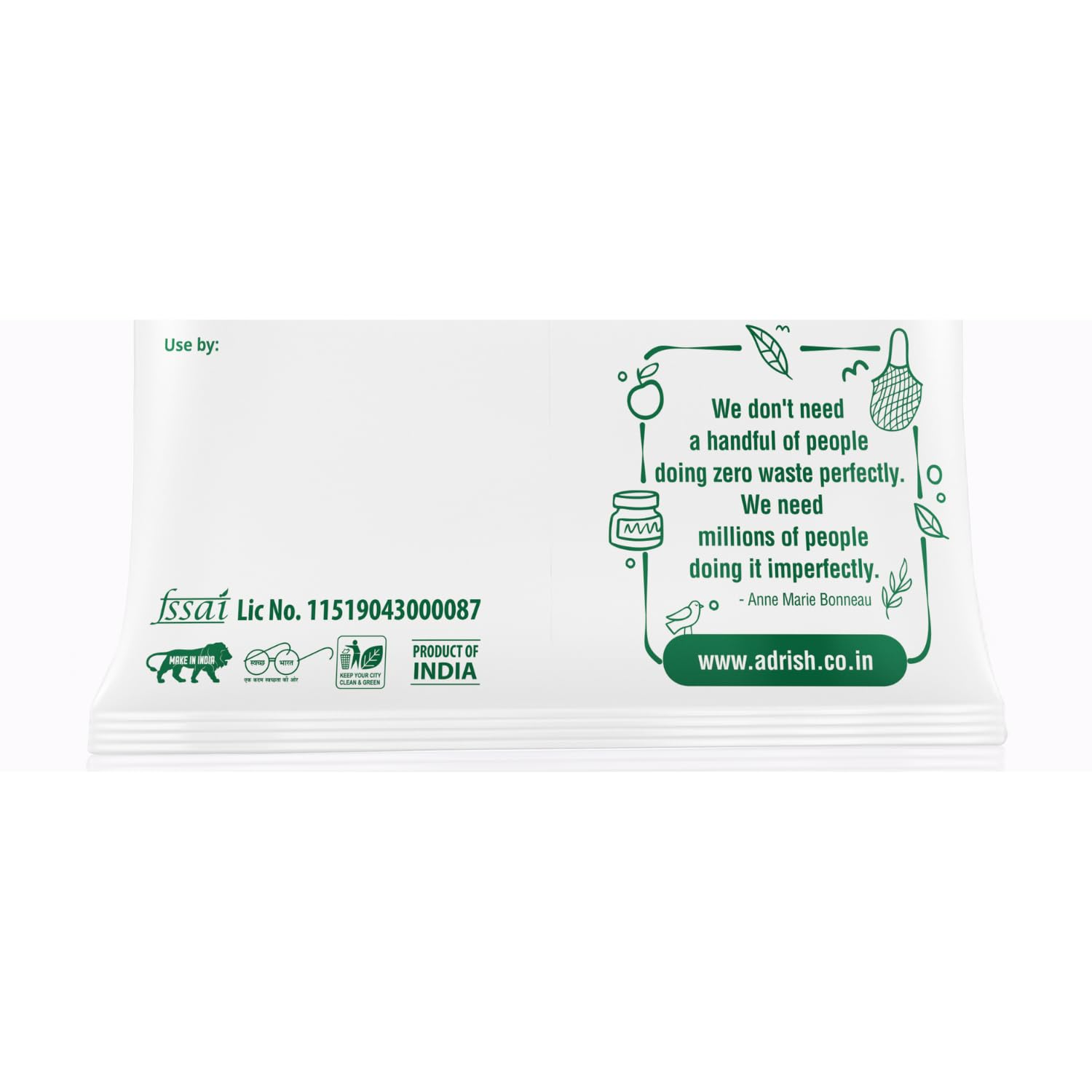 Adrish ZeroWaste Organic Shikakai Powder 100g - Natural Hair Care for Shine & Growth | Perfect for DIY Hair Masks & Ayurvedic Treatments