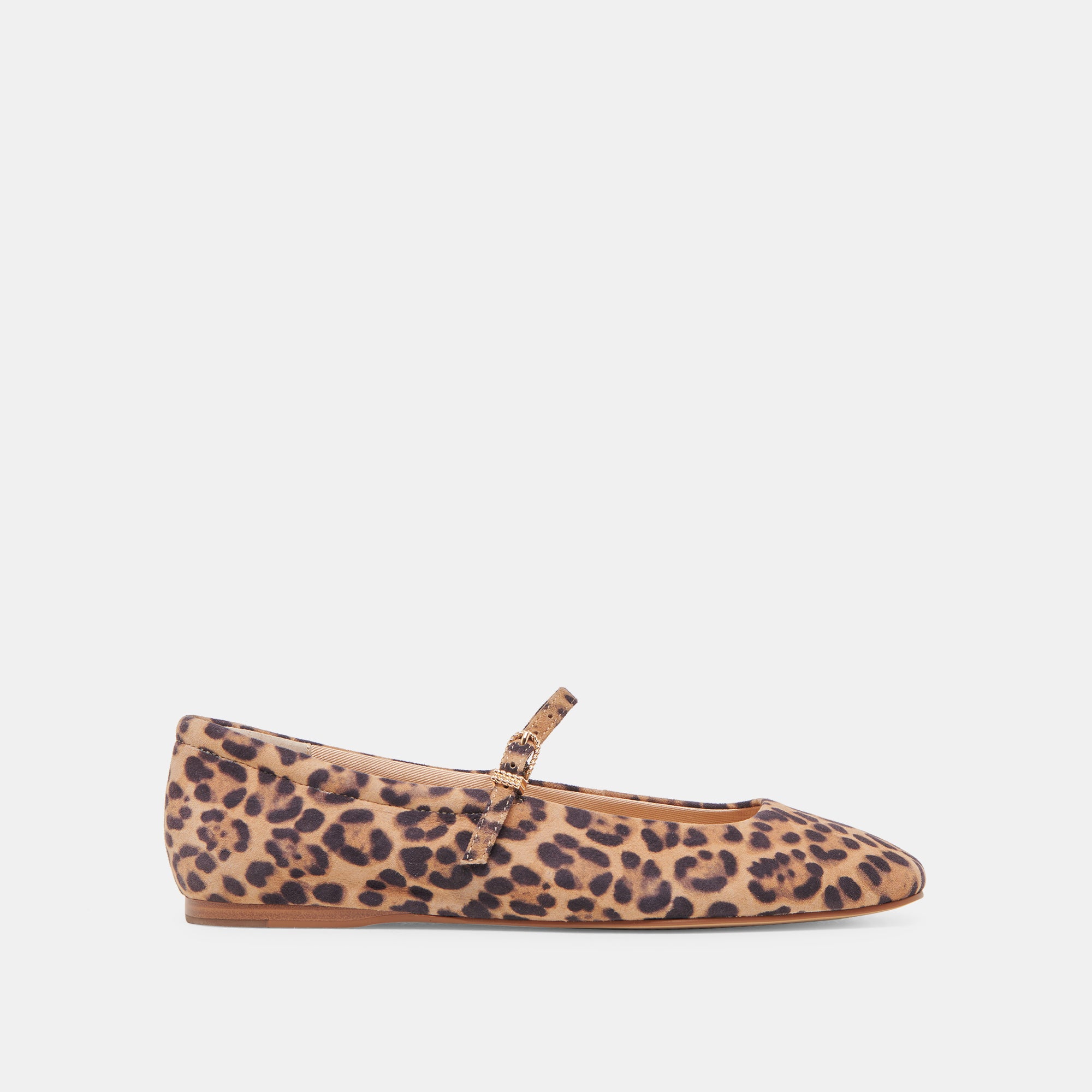 REYES Women's Ballet Flats - DK Leopard Suede Slip-On Shoes for Comfort & Style | Perfect for Work, Casual Outfits & Travel