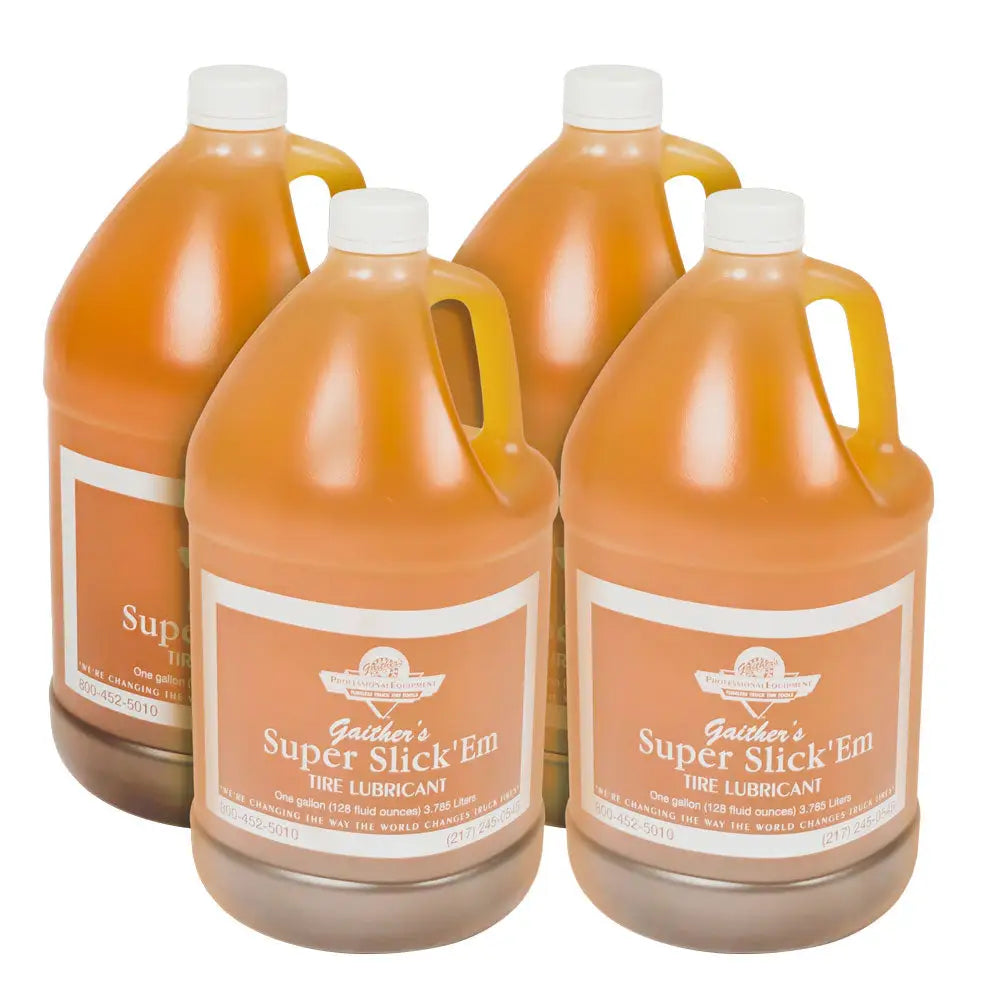 Gaither 1 Gallon Super Slick 'Em Tire Lubricant 12904 - Premium Tire Shine for Cars, Trucks & Motorcycles - Perfect for Auto Detailing & Tire Maintenance