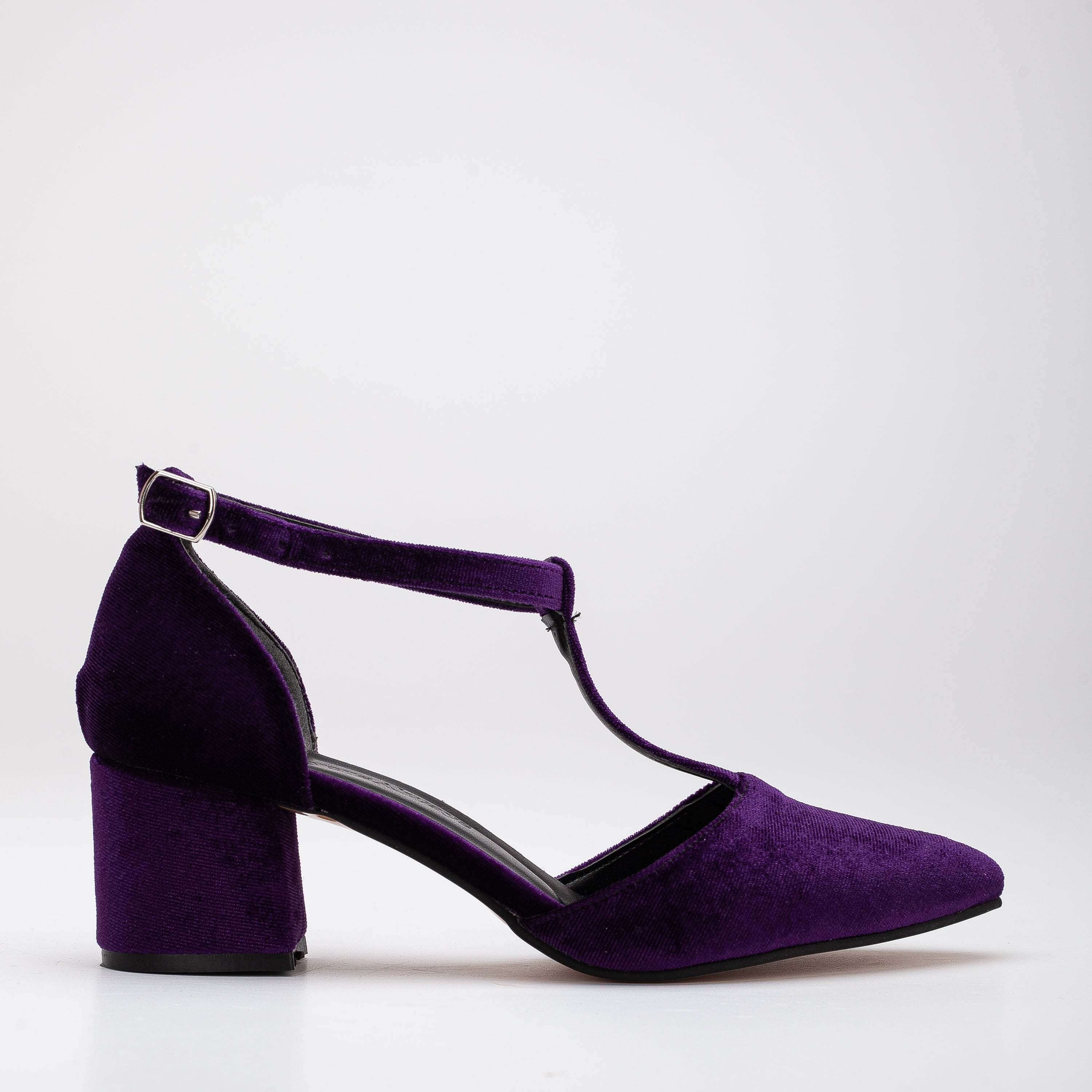 Anicette Women's Purple Velvet High Heels - Elegant Party Shoes for Weddings, Prom & Evening Events