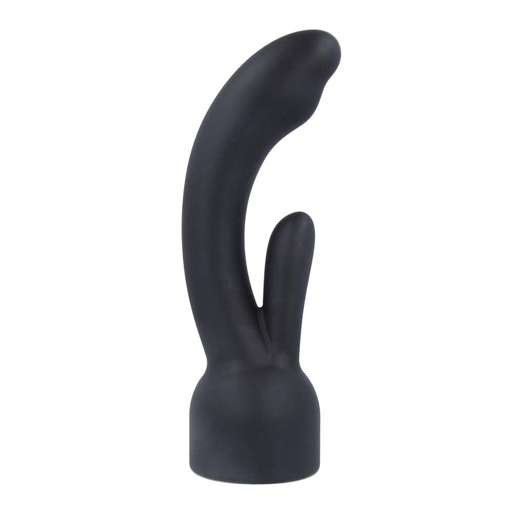 Doxy Number 3 Rabbit Vibrator Attachment - 14cm Long Silicone Massager Head with Thread Lock Screw for Wand Massagers - Perfect for Couples Play & G-Spot Stimulation