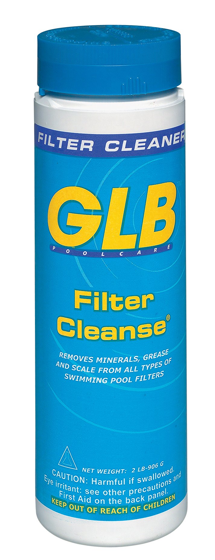 GLB Pool & Spa Products 71006 2-Pound Pool Water Filter Cleaner - Removes Dirt & Algae for Crystal Clear Water - Perfect for Inground & Above Ground Pools, Spas, and Hot Tubs