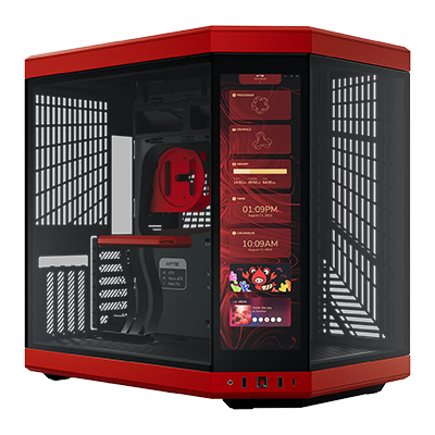 GX13 HYTE Mid-Tower PC Gaming Case - High Airflow Tempered Glass Design for Custom RGB Builds | Perfect for Gaming Rigs, Streaming Setups & Workstations