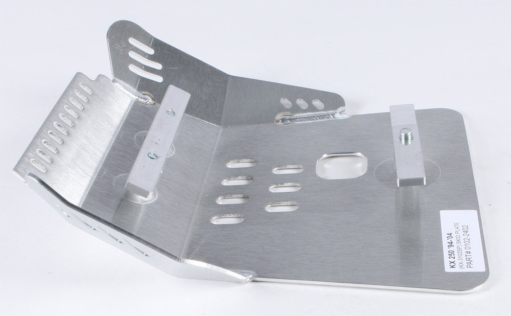 Devol Aluminum Skid Plate for Kawasaki KX250 (1994-2004) | Heavy-Duty Motorcycle Protection | Off-Road & Trail Riding Accessory