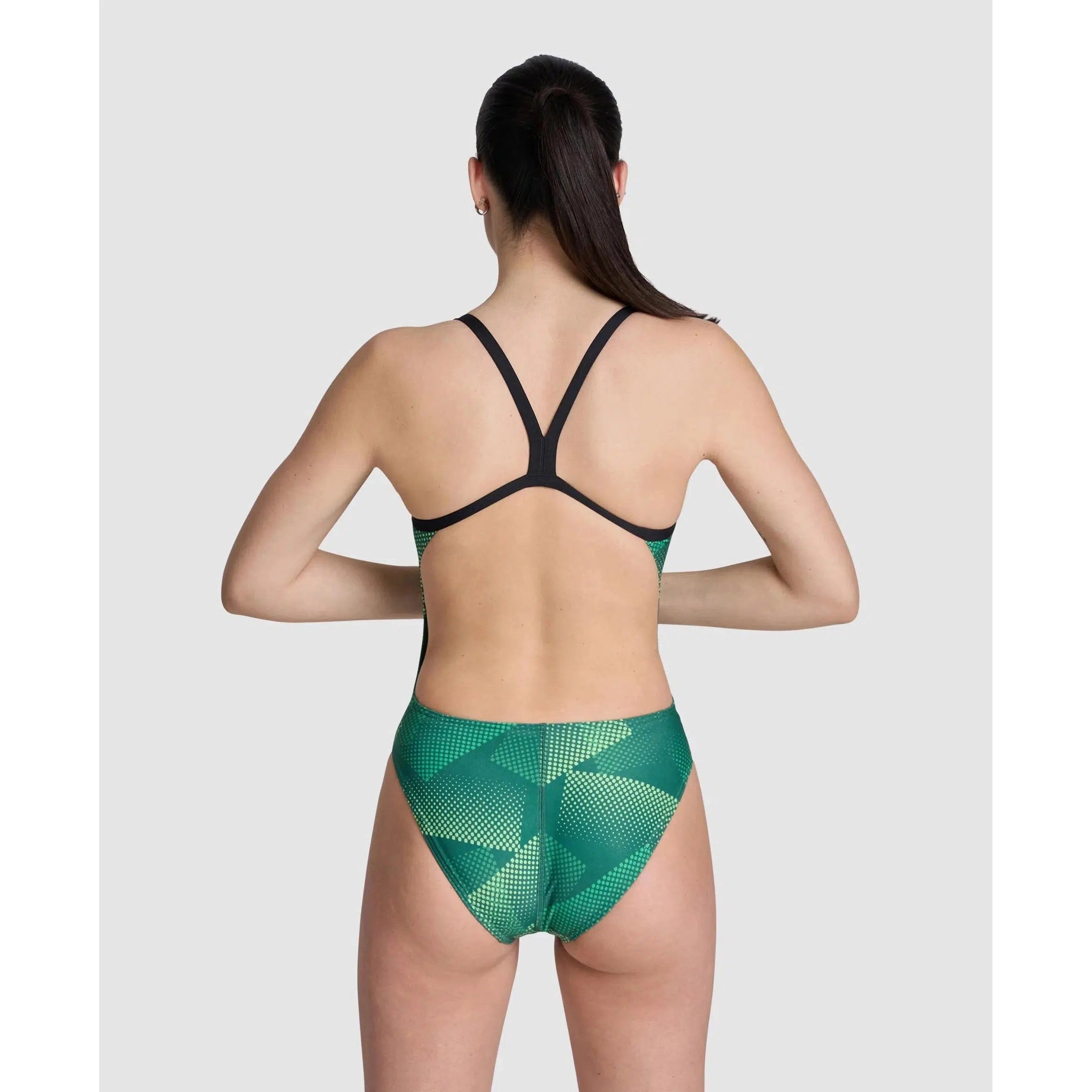 Halftone Challenge Back One Piece Swimwear - Stylish & Comfortable Bikini Top for Women - Perfect for Beach, Pool & Summer Vacations