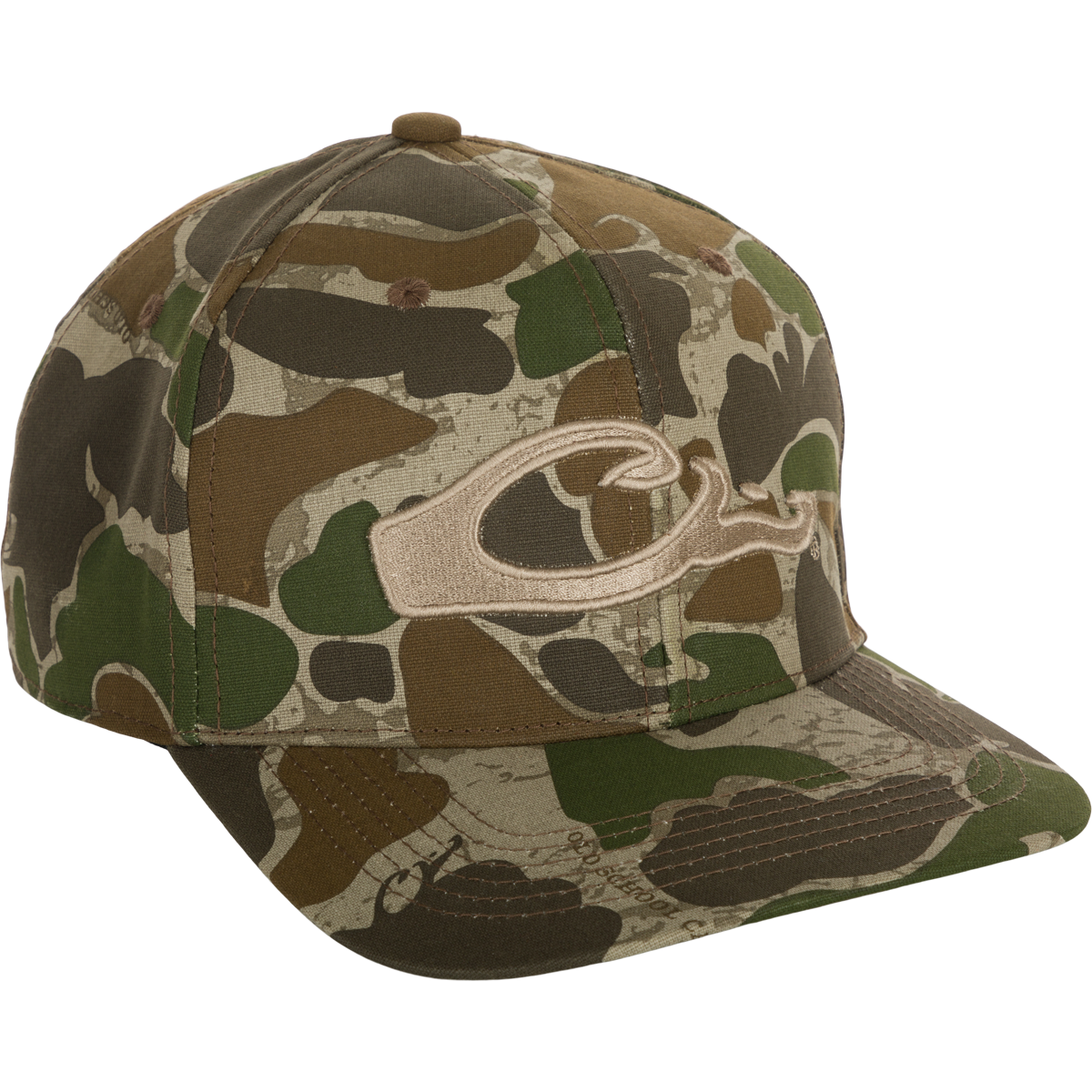 Camo Flat Bill Hat - Adjustable Military Style Baseball Cap for Outdoor Hunting & Fishing - Perfect for Camping, Hiking & Sports Events