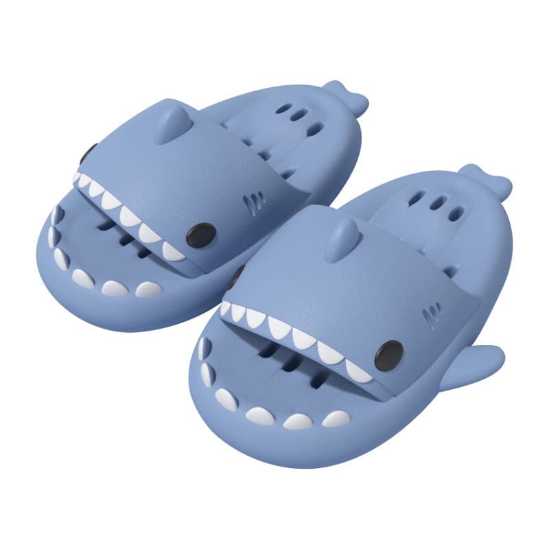Anti-Slip Shark Slippers for Women & Men - Lightweight Open Toe Slides with Comfortable Sole - Perfect for Shower, Beach, and Casual Wear