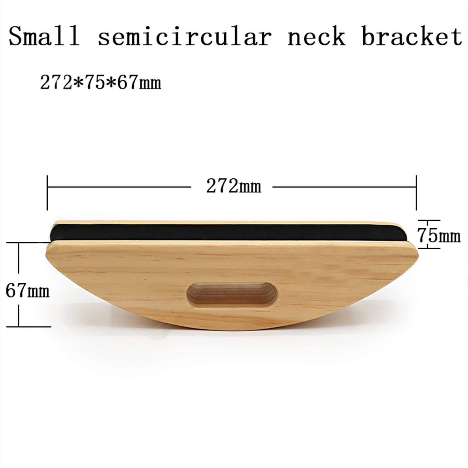 Premium Guitar Bass Neck Rest - Semicircular Wooden Bracket with Cork Lining for Luthiers & Guitar Maintenance | Perfect for Workshop, Repair & Instrument Care