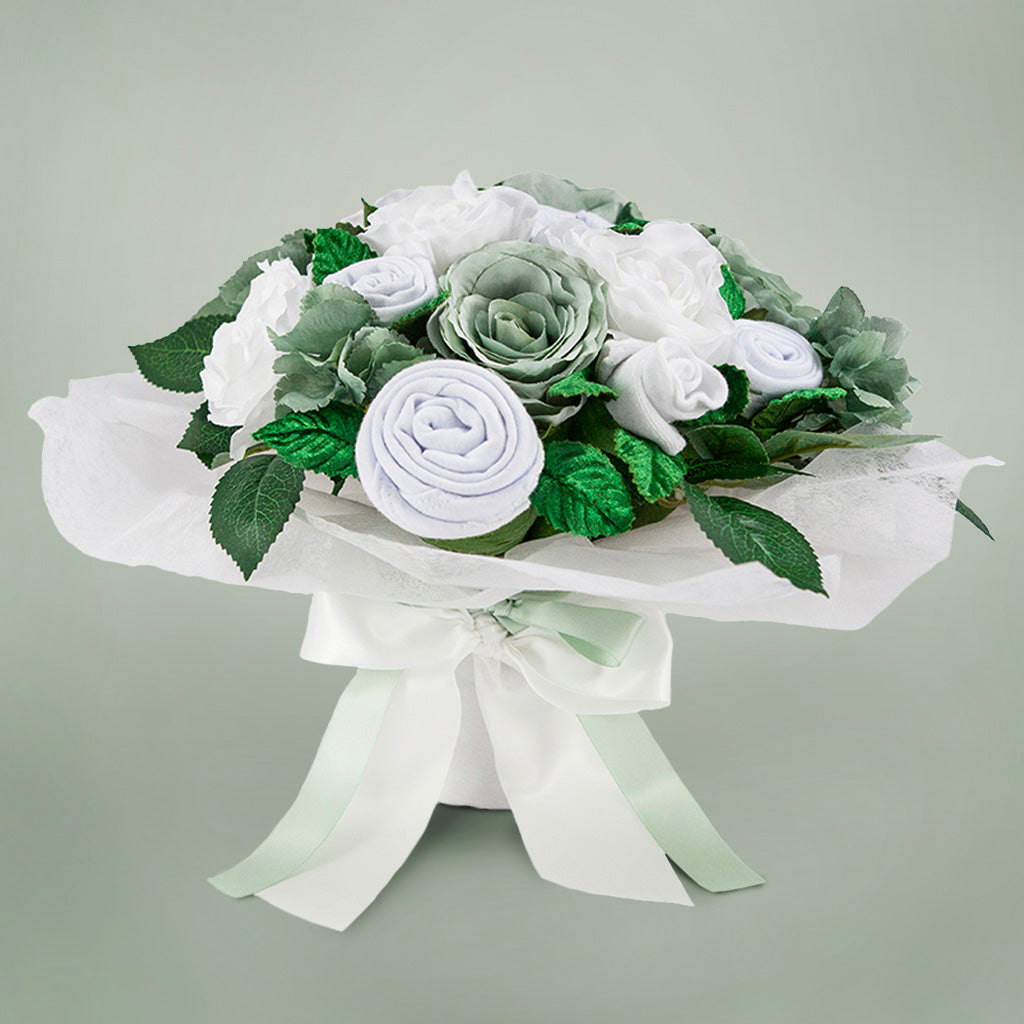 Babyblooms Signature Luxury Rose Baby Clothes Bouquet - Premium Newborn Gift Set for Baby Showers, Christening & Special Occasions