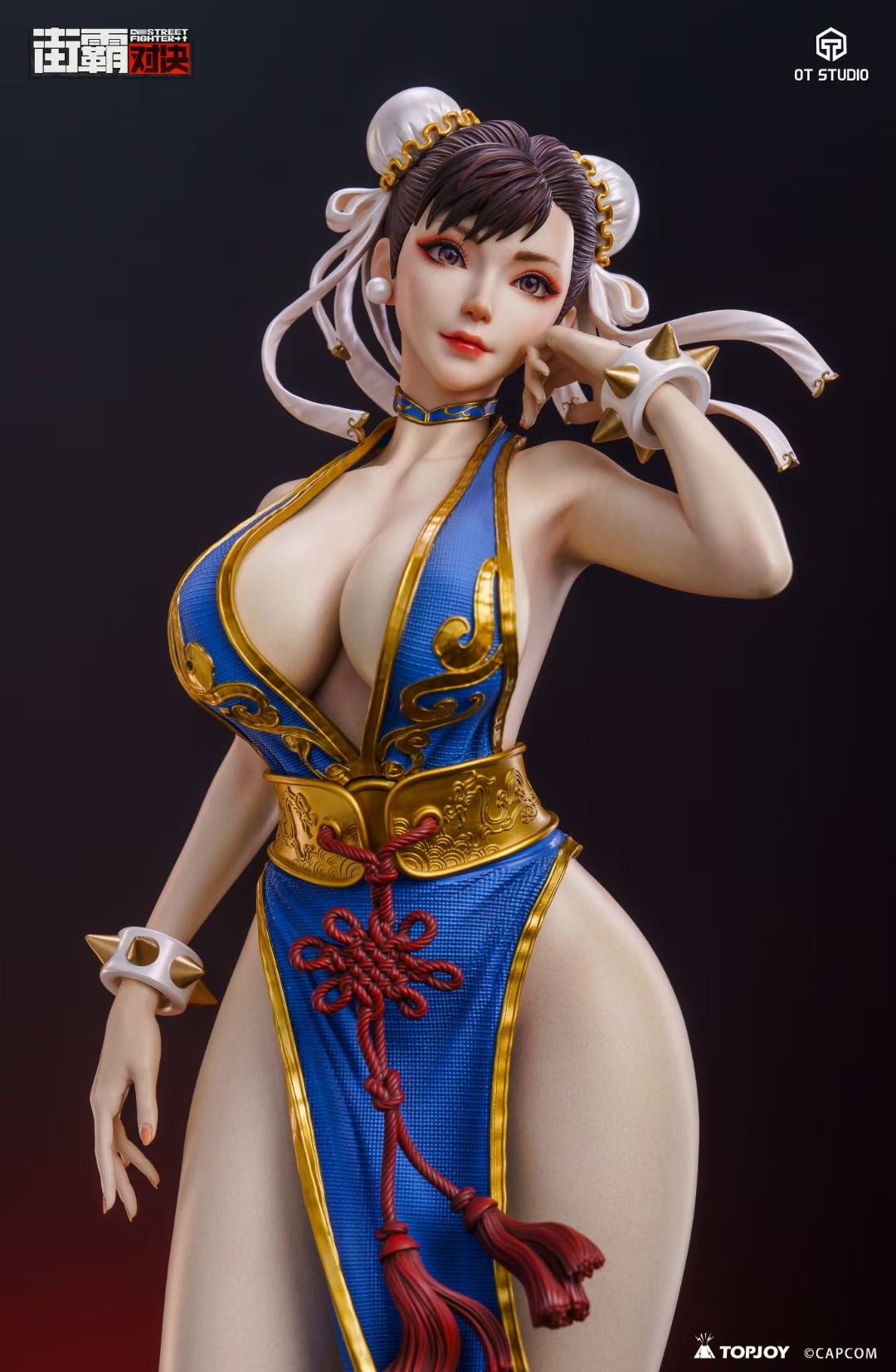 OT Studio x CAPCOM Licensed Chun-Li Action Figure - Official Street Fighter Collectible for Gamers & Fans | Perfect for Display, Cosplay & Gift Giving