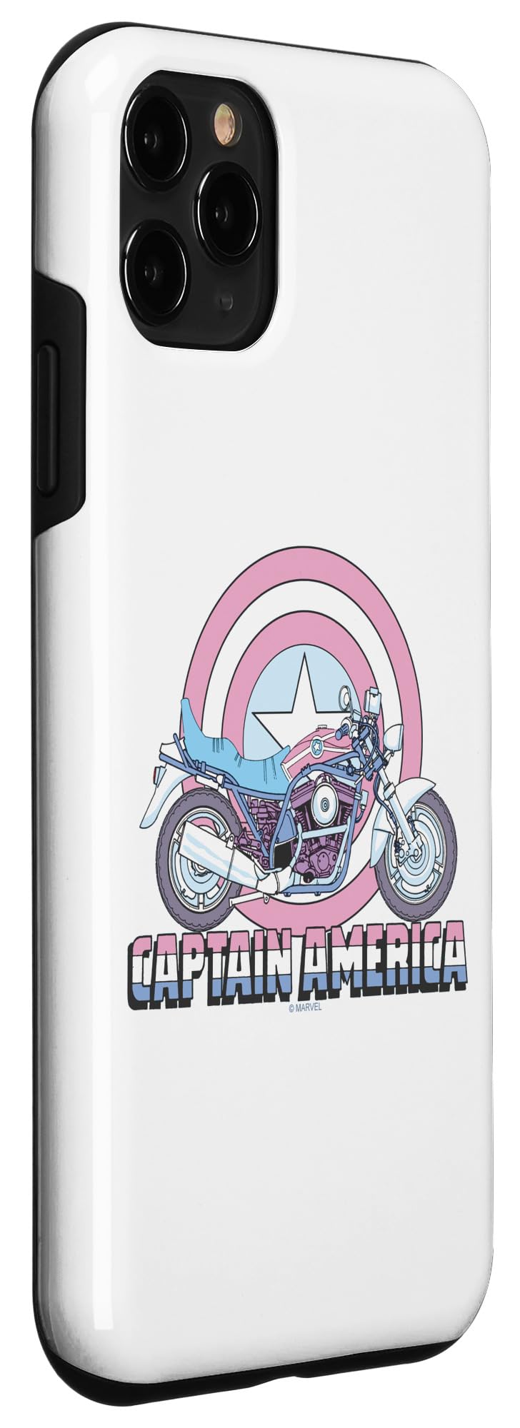 iPhone 11 Pro Marvel Captain America Motorcycle Case - Shockproof Protective Phone Cover for Superhero Fans | Perfect for Riding, Travel & Everyday Use
