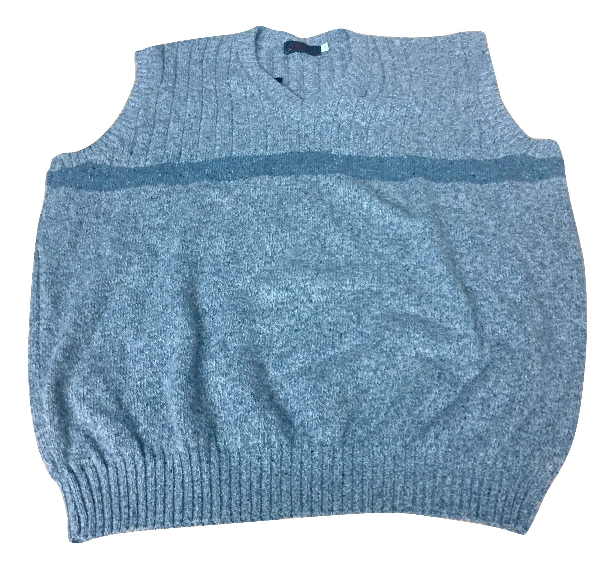 Big and Tall Cotton Acrylic Blend Heather Vest - Made in USA - Perfect for Outdoor Activities & Layered Winter Outfits