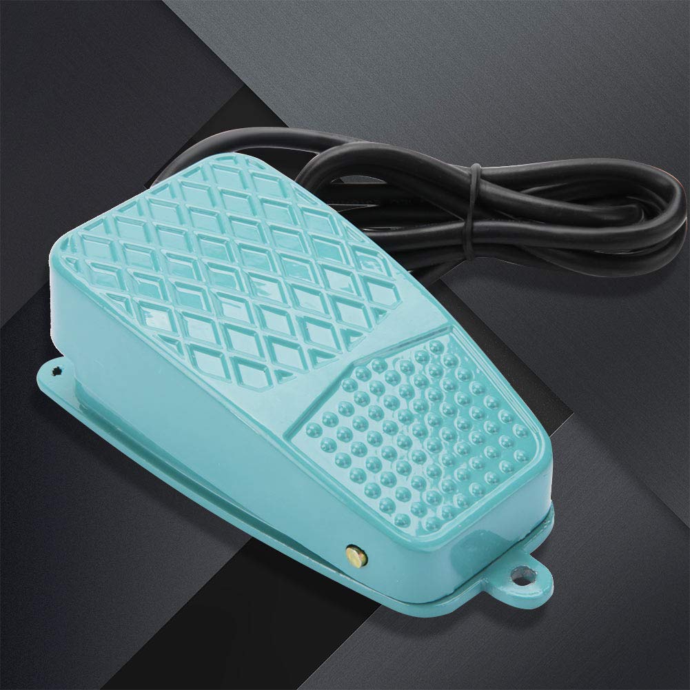 Non-Slip Metal Momentary Foot Pedal Switch - Heavy Duty Foot Operated Controller for Sewing Machines, Industrial Equipment & DIY Projects