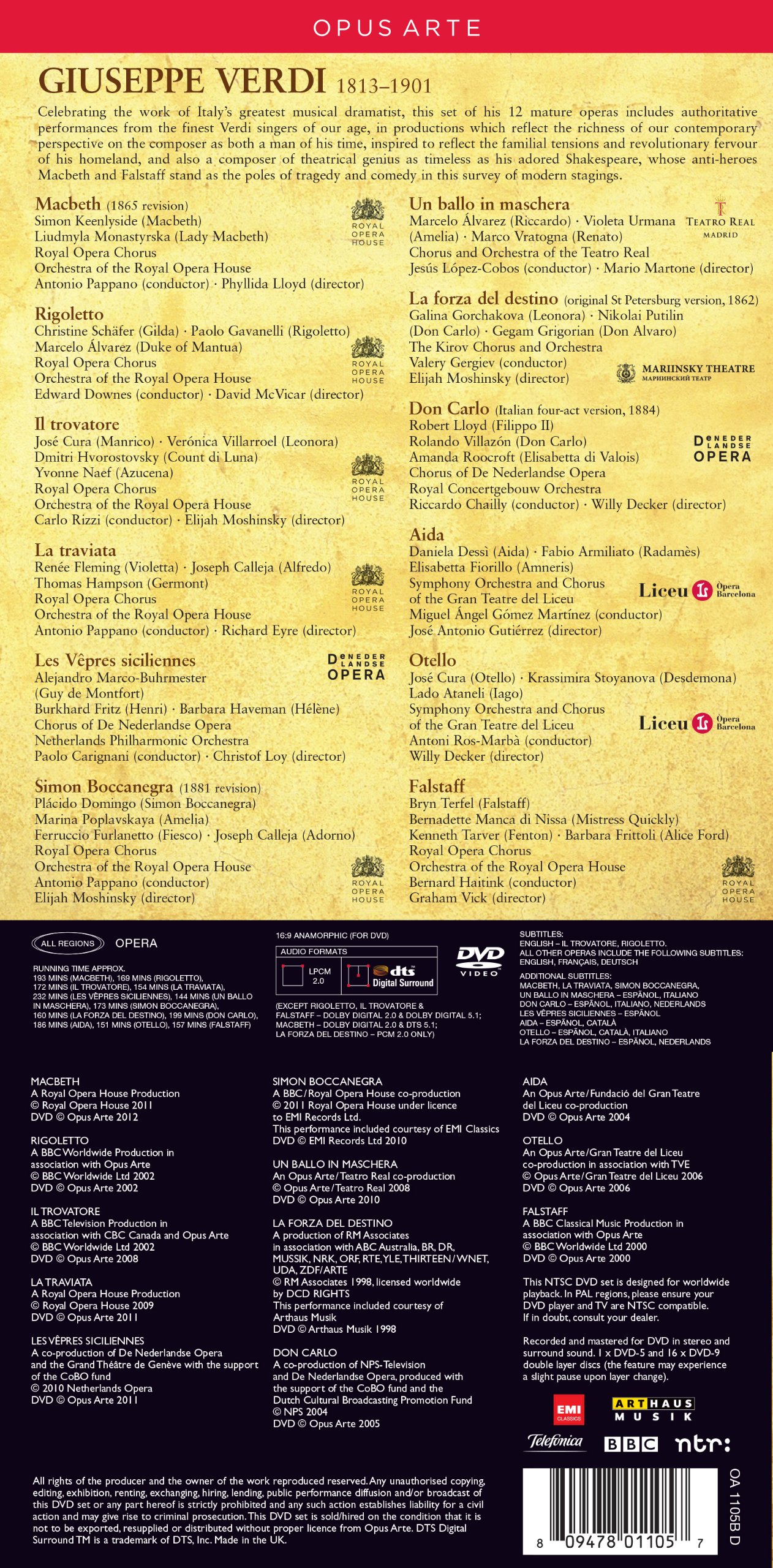 Verdi Edition - 12 Great Opera Masterpieces by Giuseppe Verdi | Perfect for Classical Music Lovers & Opera Enthusiasts