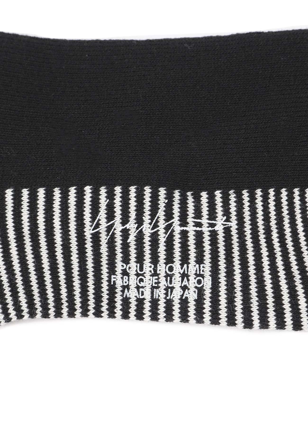 Men's Cotton/Spandex Pile Jersey Short Border Socks - Comfortable & Breathable for Casual Wear, Sports & Everyday Use