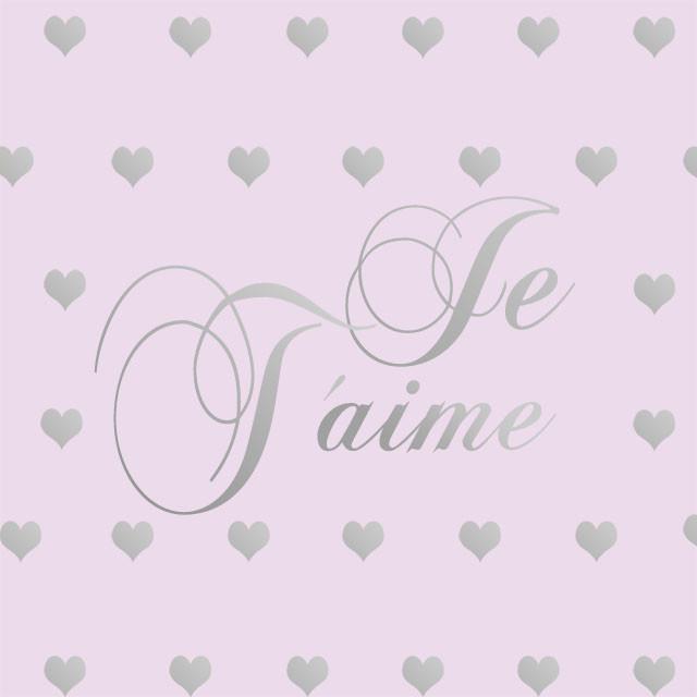 Je T'aime Hearts Wall Decals - Romantic Self-Adhesive Vinyl Stickers for Bedroom, Nursery & Home Decor - Perfect for Valentine's Day, Wedding & Couples Gift
