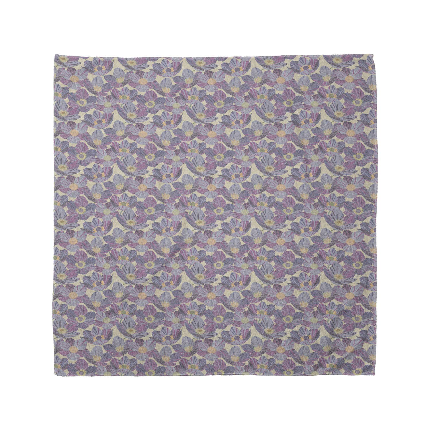Ambesonne Floral Bandana - Vintage Violet Flower Design Unisex Head Scarf & Neck Tie for Men & Women | Perfect for Outdoor Activities, Music Festivals & Fashion Accessories