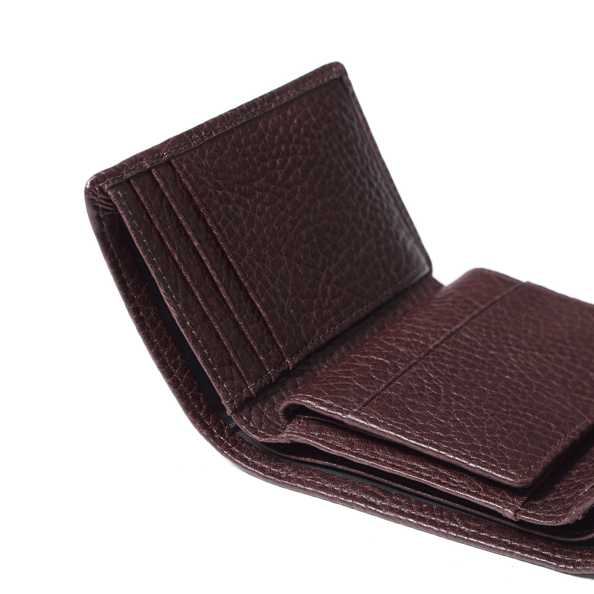 Premium Trifold Leather Wallet with RFID Blocking Card Slots - Espresso Brown for Men | Perfect for Business, Travel & Everyday Use