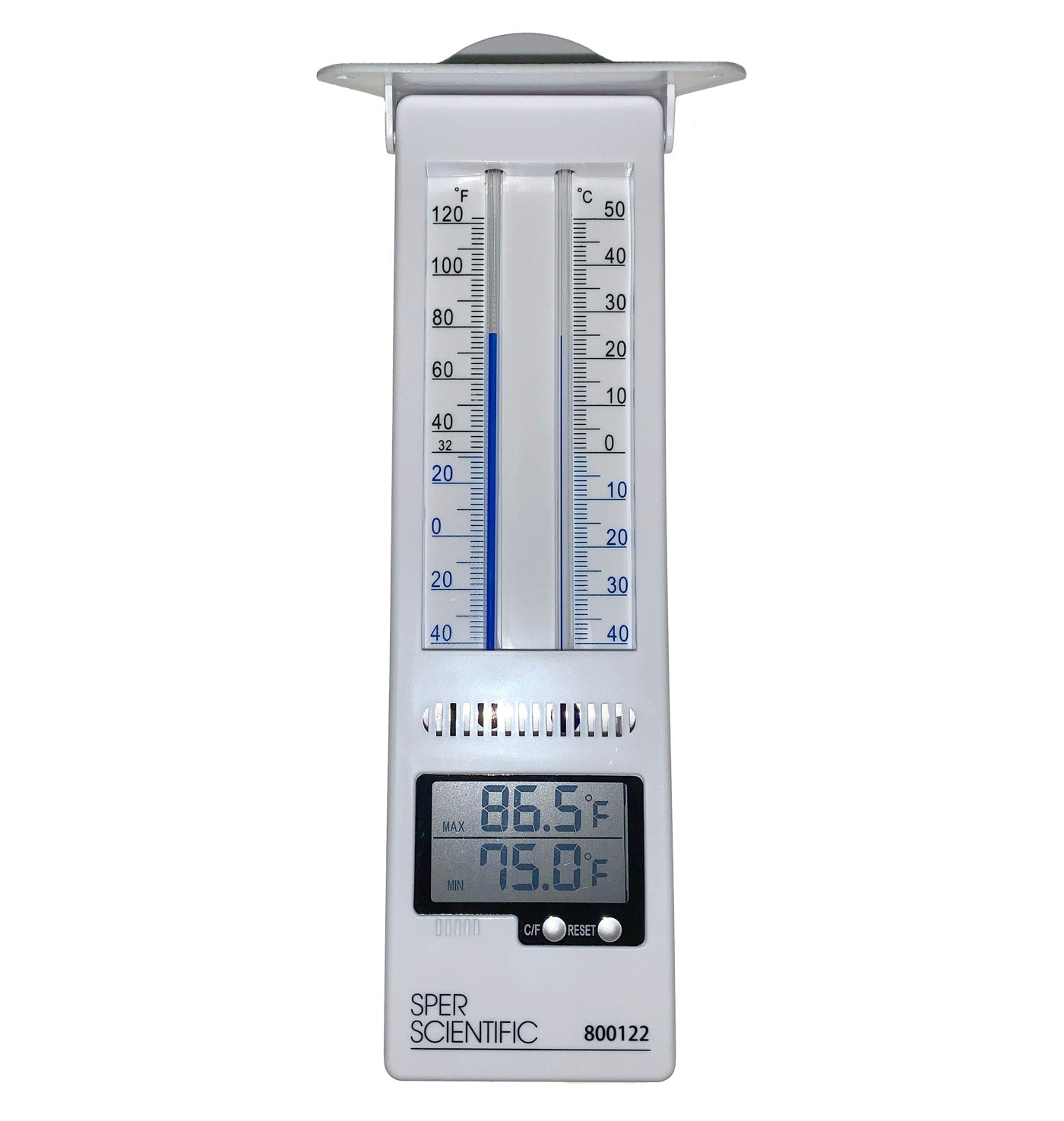 Accurate Analog & Digital Mercury-Free Min/Max Thermometer for Home, Garden, and Greenhouse Temperature Monitoring