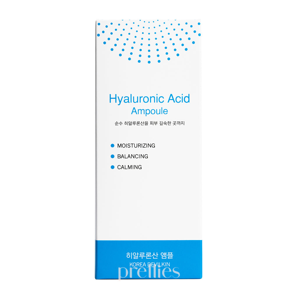 Korea Devilkin Hyaluronic Acid Ampoule 250ml - Deep Hydrating Facial Serum for Dry Skin | Korean Skincare for Anti-Aging & Moisturizing | Perfect for Night Routine & Daily Skincare Regimen