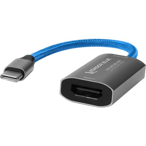 Kondor Blue HDMI to USB C Capture Card - 4K Video & Audio Recorder for Live Streaming, Gaming, Podcasting & Video Conferencing | Compatible with OBS, Zoom, Twitch & YouTube