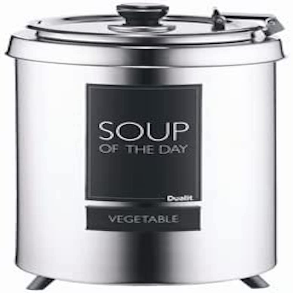 Dualit 6L Straight Soup Kettle - Stainless Steel Electric Kettle for Large Batch Cooking | Perfect for Restaurants, Catering & Home Kitchens