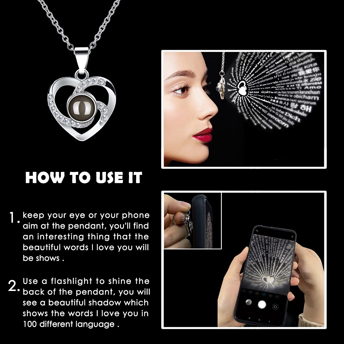 Eternal Rose Gift Box for Women - Handmade Rose Flower Necklace for Mom, Wife, Anniversary, Birthday, Wedding & Christmas - Romantic Home Decor & Jewelry Present for Her - Perfect for Valentine's Day, Mother's Day & Special Occasions