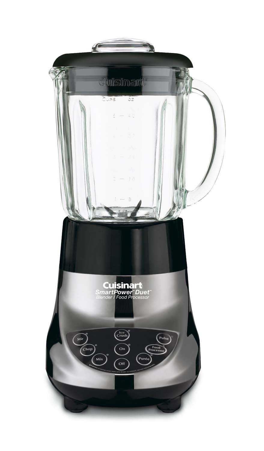 Cuisinart BFP-703BC Smartpower Duet Blender and Food Processor Combo - 3-Cup Brushed Chrome (Renewed) | Perfect for Smoothies, Sauces & Meal Prep
