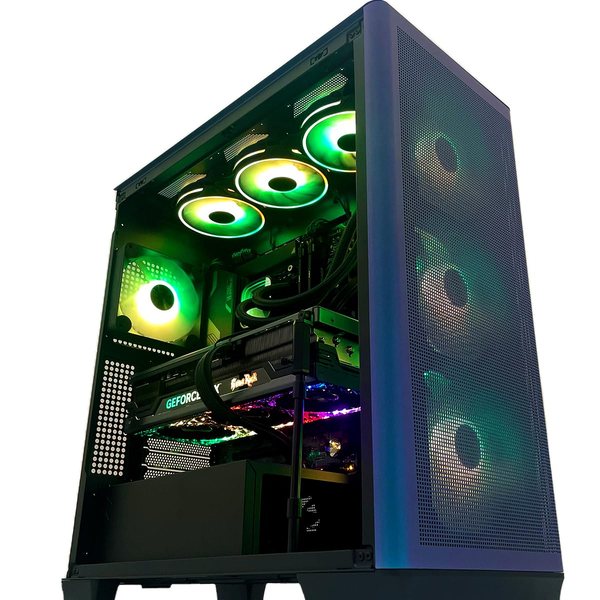 Ginger6 Gaming PC Desktop 14ZI12C-PX - Intel Core i9 14900KF, NVIDIA RTX 4060 Ti 8GB, 1TB NVMe SSD, 32GB DDR5, Z790, WiFi 6E, Liquid Cooling, Win 11 - High Performance Gaming & Streaming PC for Esports, VR & 4K Gaming
