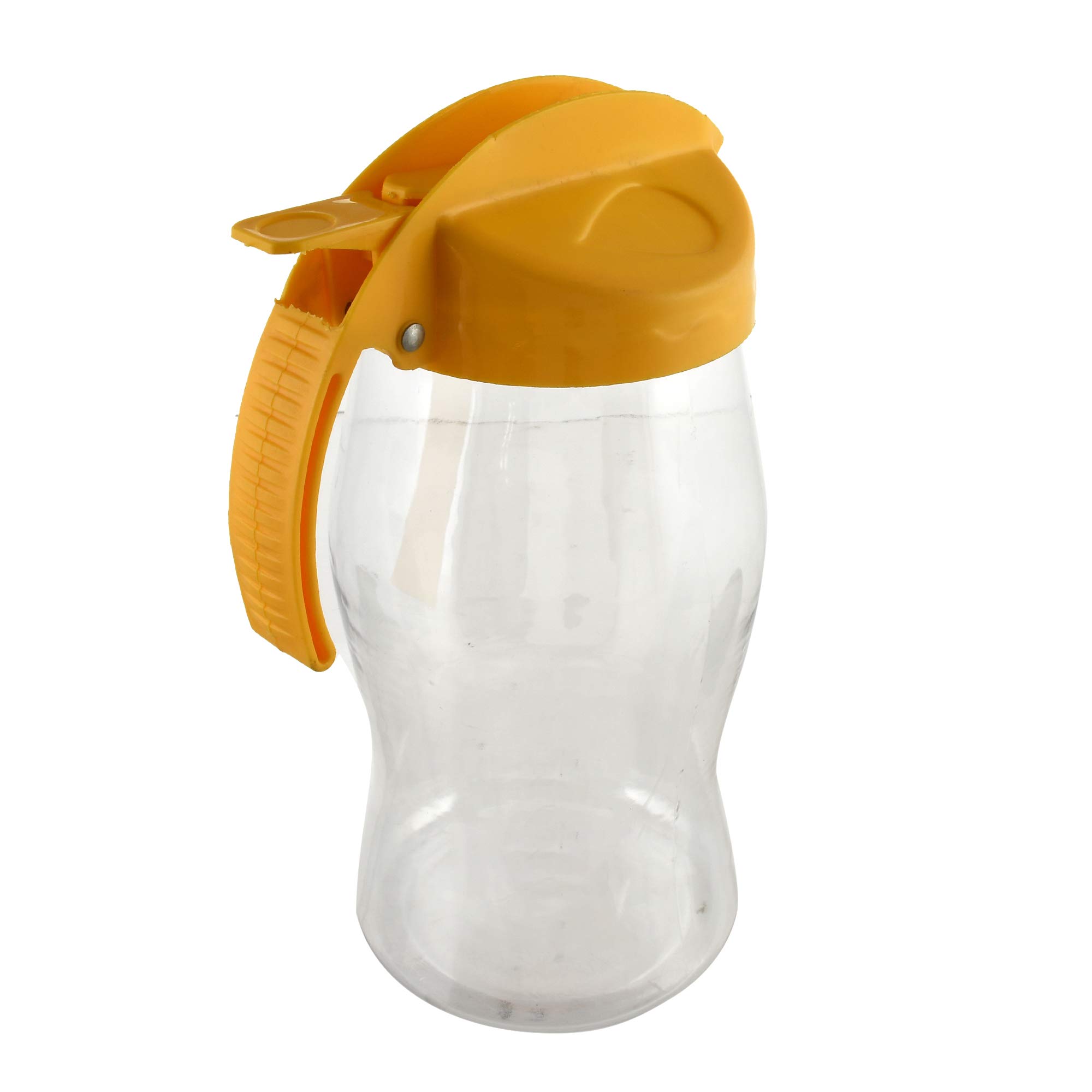 Kuber Industries 2-Piece Plastic Oil Bottle Dispenser Set - 1100ml Kitchen Oil Container with Drip-Free Spout (Yellow & Purple) - Perfect for Cooking, Baking & Salad Dressing