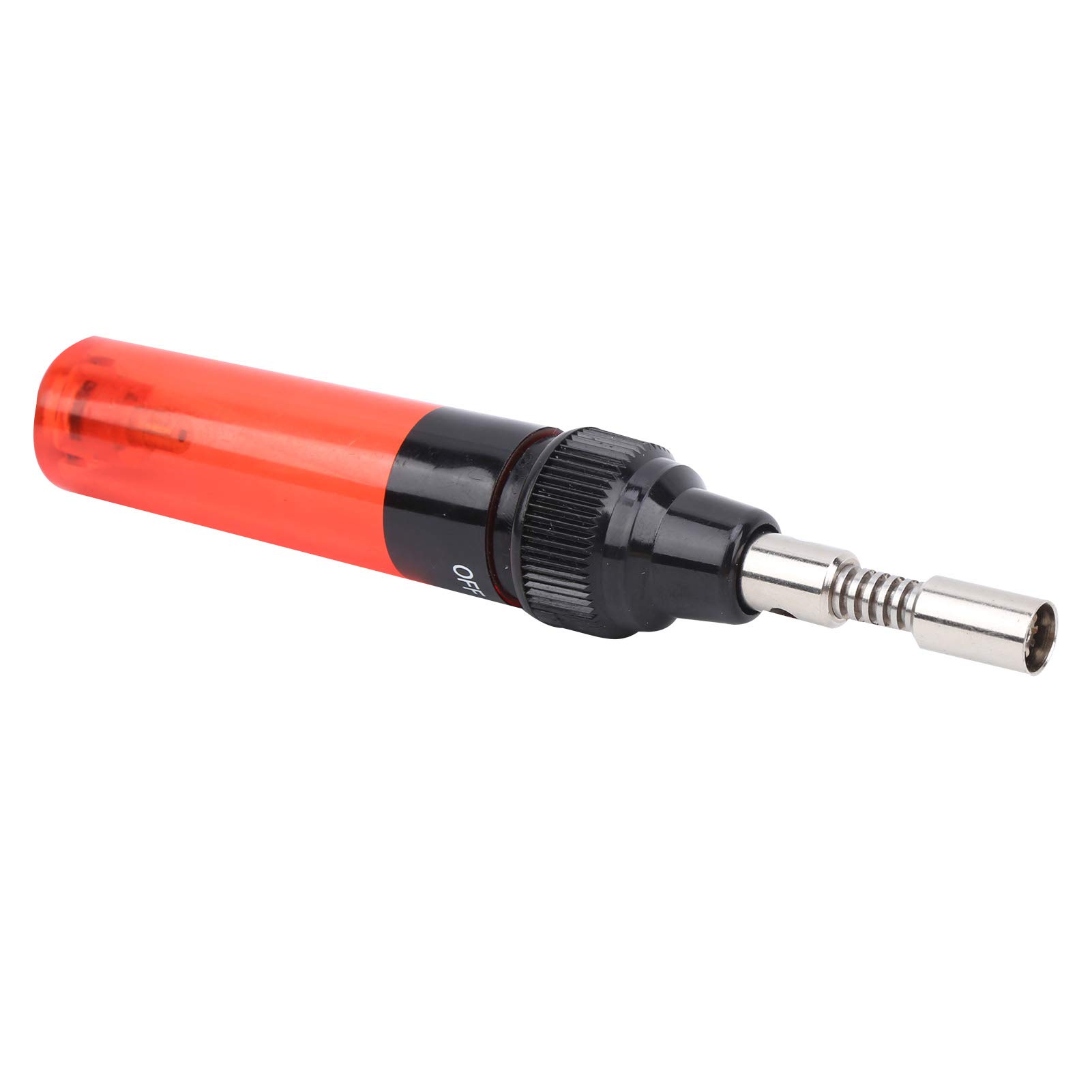 MT-100 Portable Gas Soldering Iron Gun - Compact Multi-Functional Welding Pen for Cars, Trucks & DIY Repairs (Transparent Red) | Ideal for Automotive Maintenance, Electronics Projects & Home Fixes