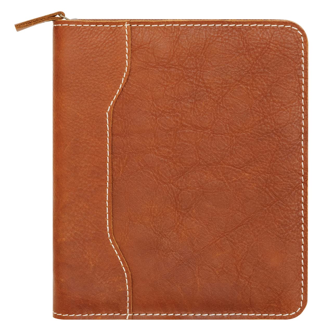 FranklinCovey Colt Leather Zipper Wire-Bound Notebook Cover - Classic Rustic Style for Business & Personal Use | Perfect for Office, Journaling & Travel Organization