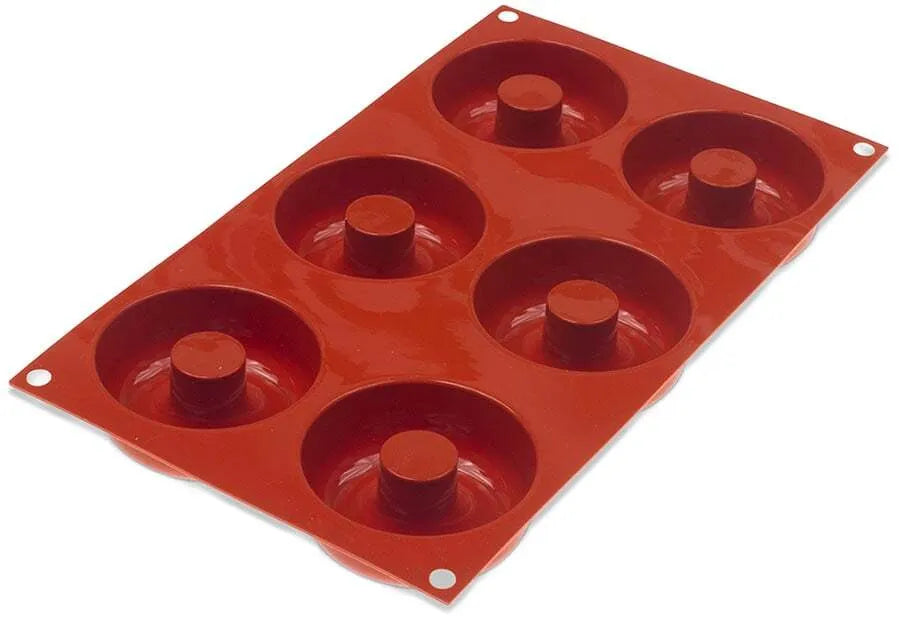 Non-Stick Silicone Donut Baking Pan - 6 Cavity Molds for Perfect Homemade Donuts, Cupcakes & Muffins | Ideal for Baking, Party Treats & Gift Giving