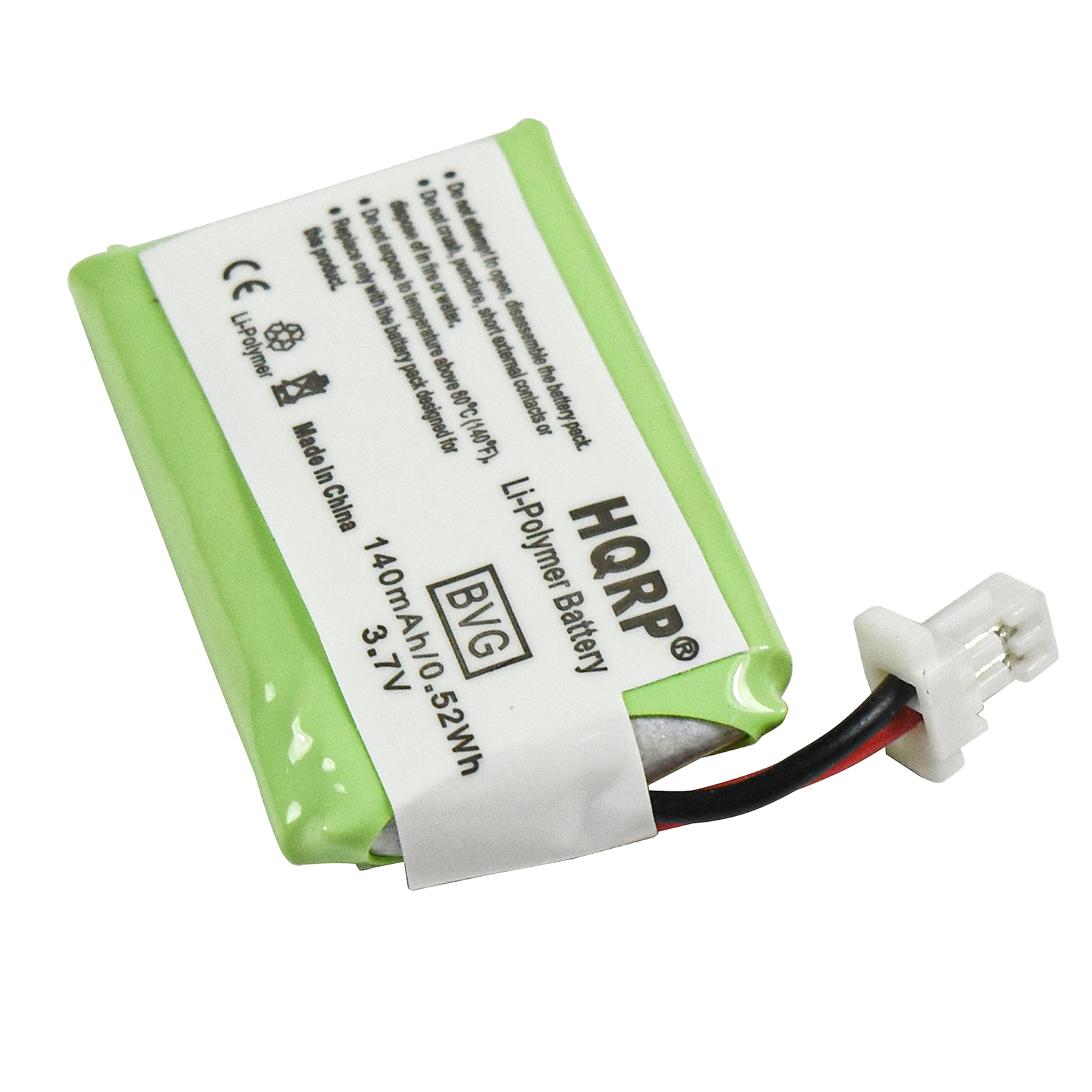HQRP 140mAh Replacement Battery for Plantronics CS540 CS530 CS540A 86180-01 Wireless Headset - Compatible with 84479-01 Savi CS540 - Long-Lasting Power for Office, Call Center & Remote Work