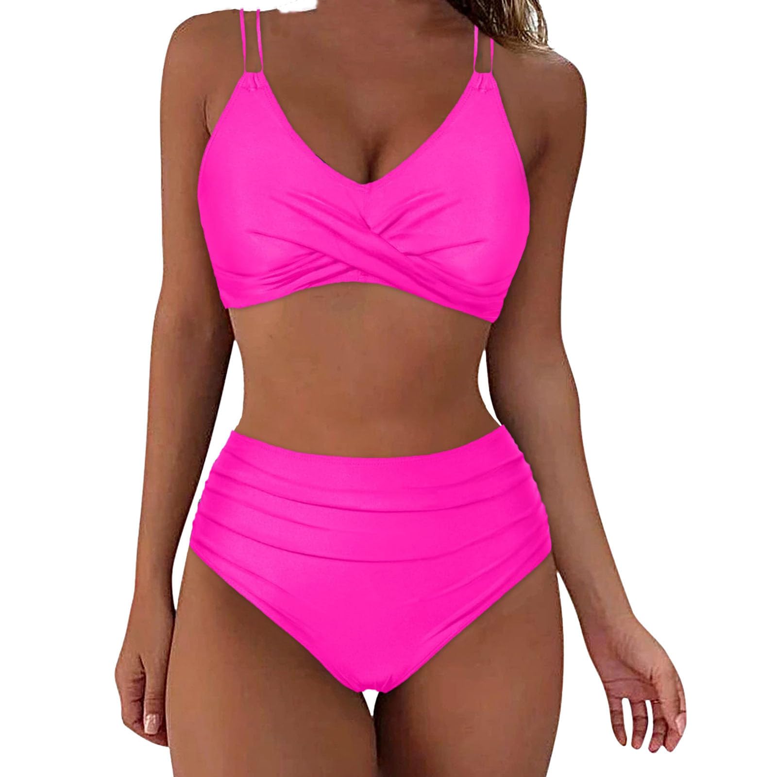 Trendy Sexy Women's Swimsuit - Sleeveless Bikini Set for Beach & Pool 2024